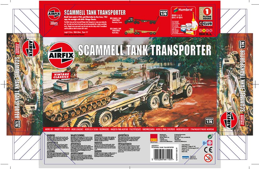 Airfix Vintage Classics Scammell Pioneer Tank Transporter on the Airfix Workbench blog