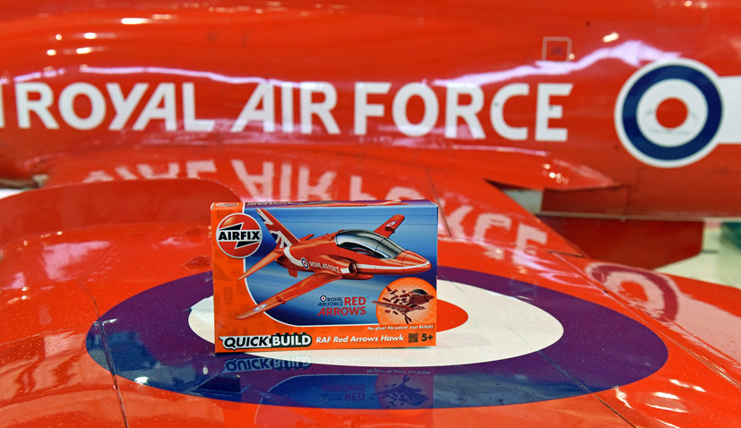 The Red Arrows Quickbuild Red Arrows Hawk on the Airfix Workbench blog