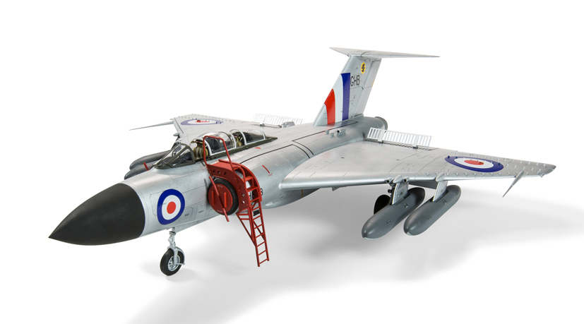 This silver beauty was the personal mount of the OC No.228 OCU at RAF Leuchars Airfix Gloster Javelin model kit reissue on the Airfix Workbench blog