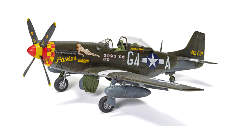 North American P-51D Mustang Passion Wagon 357th Fighter Group UASSF Eighth Air Force on the Airfix Workbench blog