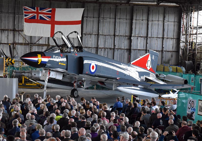 Ulster Aviation Society Royal Navy Phantom XT864 unveiling event review on Airfix Workbench blog