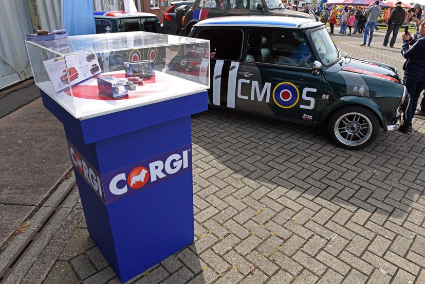 New Corgi Vanguards RAF Mini collection Red Arrows launched at Cosford Airshow on Corgi die-cast diaries blog