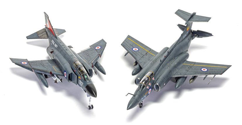 HMS Ark Royal Buccaneer and Phantom on the Airfix Workbench blog
