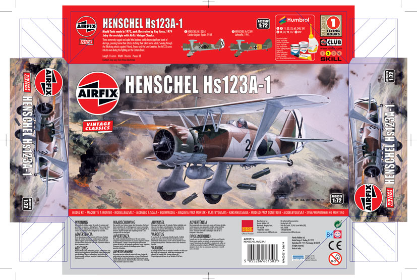Airfix Vintage Classics Henschel Hs123A-1 on the Airfix Workbench blog