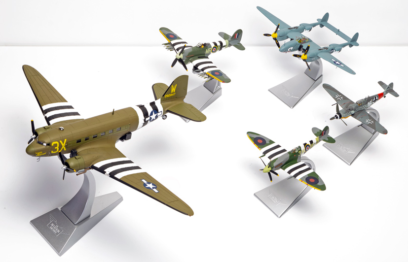 Corgi Aviation Archive D-Day 75th Anniversary Collection model display on Corgi die-cast diaries blog