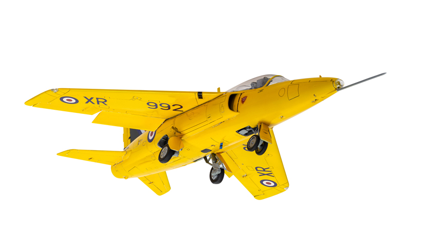 Airfix Folland Gnat Yellowjacks aerobatic display team model kit on the Airfix Workbench blog