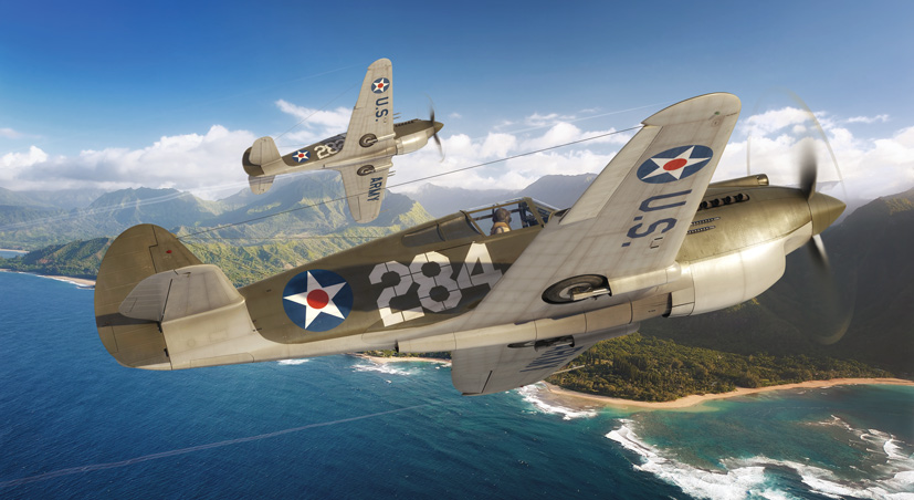 Latest Airfix model kit Curtiss P40 Warhawk Pearl Harbor A01003B on the Airfix Workbench blog