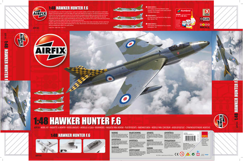 Exclusive new Airfix Hawker Hunter F6 artwork A09185 on the Airfix Workbench blog