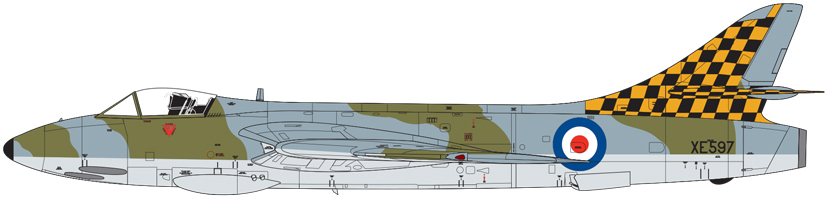 Exclusive new Airfix Hawker Hunter F6 artwork A09185 on the Airfix Workbench blog