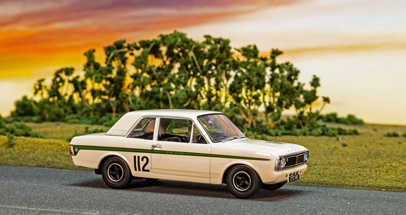 Exclusive Vanguards models displayed on diorama displays on Corgi Diecast Diaries Blog