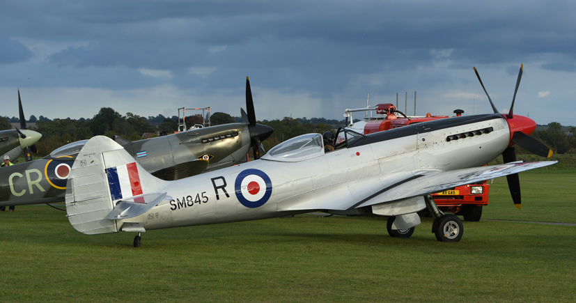 Duxford's Battle of Britain Spitfire tribute to RAF 100 on Airfix and Corgi Aerodrome