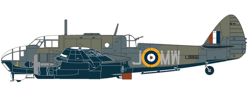 Scheme details to be included in the first release of the new Airfix Bristol Beaufort Mk.I model kit Airfix Bristol Beaufort Mk.I model kit scheme detail and box artwork review on the Airfix Workbench blog