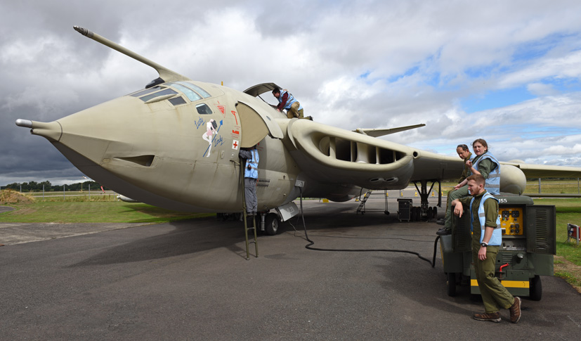 Handley Page Victor K2 XL231 Lusty Lindy at the Yorkshire Air Museum on Airfix and Corgi Aerodrome