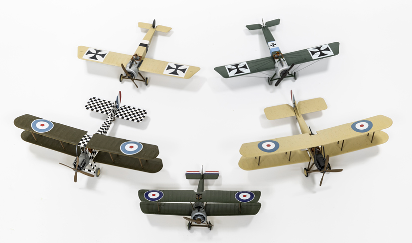 Airfix Fokker Eindecker and Royal Aircraft Factory BE2c on the Airfix Workbench blog