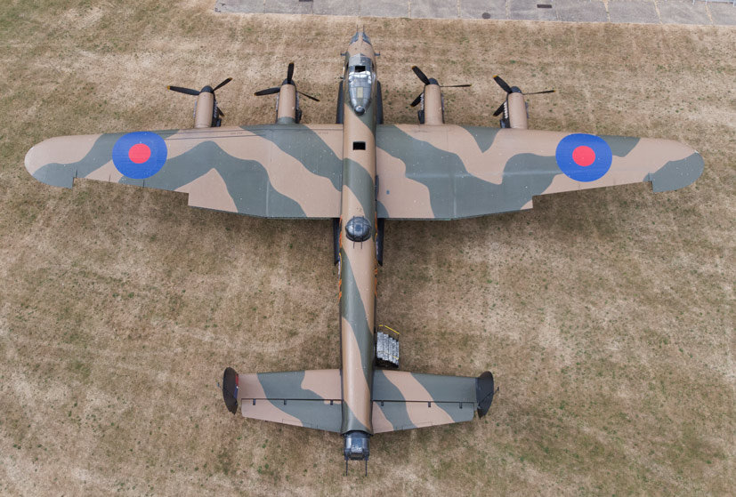 East Kirkby Avro Lancaster and De Havilland Mosquito drone footage feature on the Airfix and Corgi Aerodrome blog