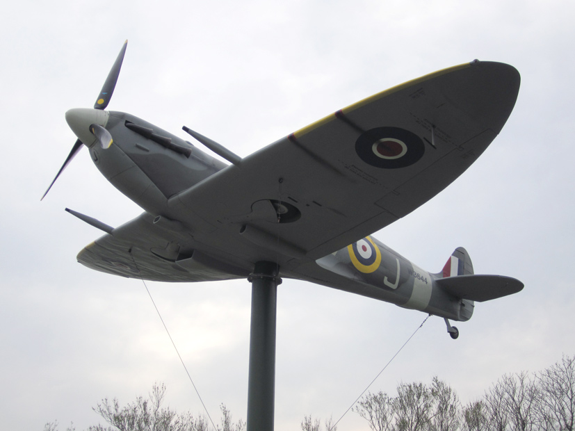 The Lytham St Annes Memorial Spitfire Vb W3644 on Airfix and Corgi Aerodrome