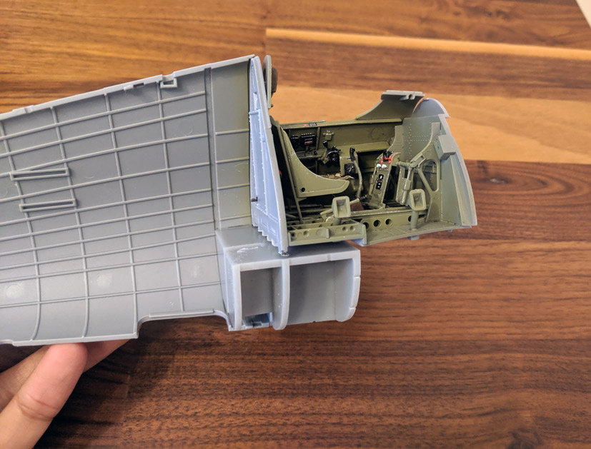 Airfix special Grumman F6F-5 Hellcat kit build modifications A19004 on the Airfix Workbench blog