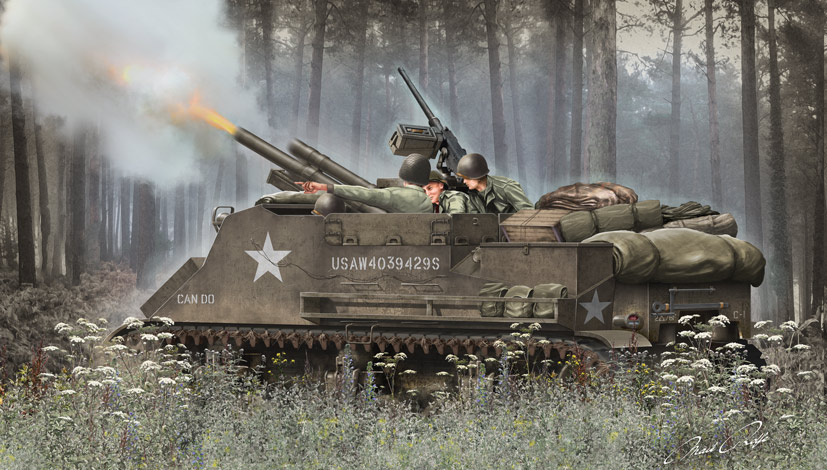 Airfix armour scale model kit A1368 HMC M7 Priest on the Airfix Workbench blog