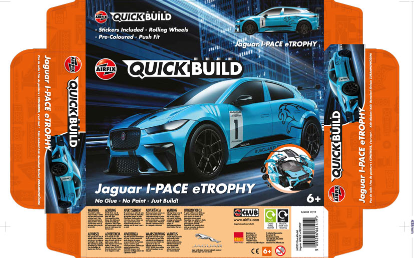 Airfix Quickbuild model development J6033 Jaguar IPace eTrophy on the Airfix Workbench blog