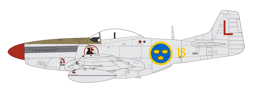 Airfix A05136 North American J26 Mustang Swedish Air Force on the Airfix Workbench blog
