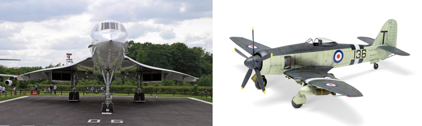 Concorde and Hawker Sea Fury on Corgi Diecast Diaries Blog