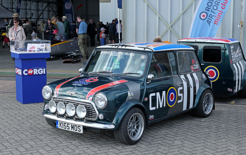 New Corgi Vanguards RAF Mini collection Red Arrows launched at Cosford Airshow on Corgi die-cast diaries blog