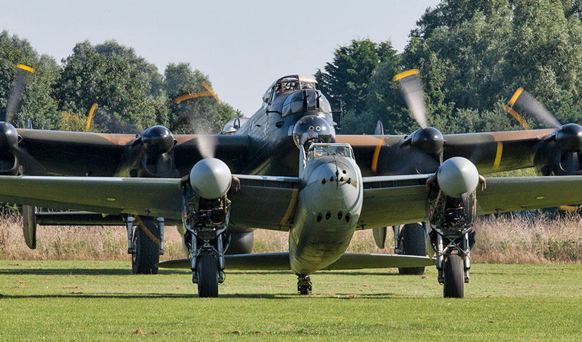 East Kirkby Avro Lancaster and De Havilland Mosquito drone footage feature on the Airfix and Corgi Aerodrome blog