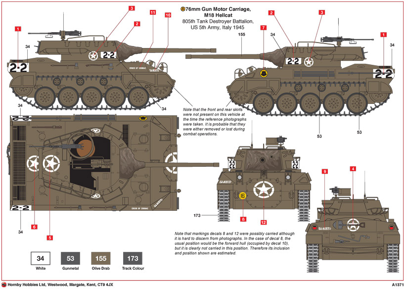 Airfix US M18 Hellcat tank destroyer kit A1371 Military Vehicle on the Airfix Workbench blog