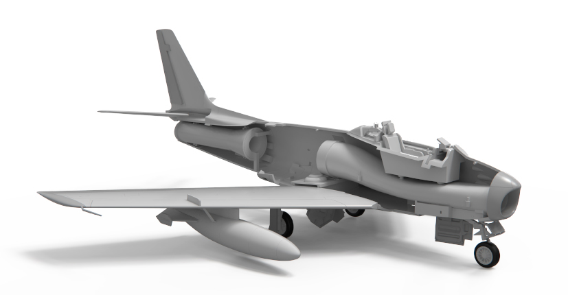 Development of the new Airfix Canadair Sabre Mk4 model kit A08109 on the Airfix Workbench blog