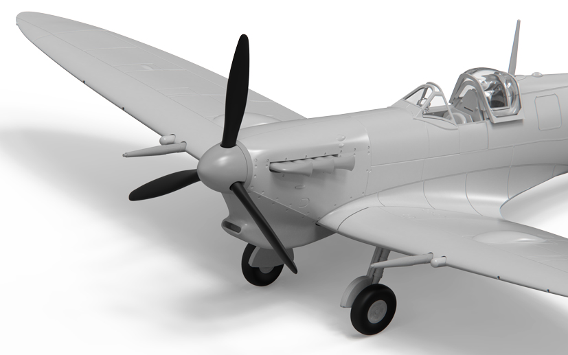 Young Airfix model kit designer works on his first Spitfire on the Airfix Workbench blog