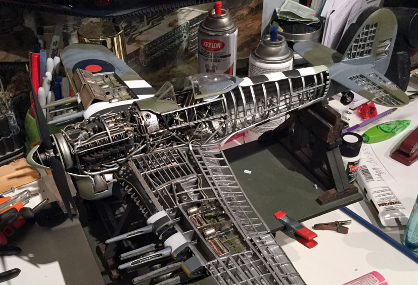 Airfix Hawker Typhoon Mk.IB build A19002