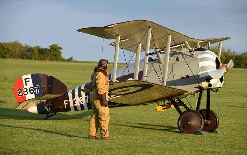 Sopwith Snipe prepares for a late evening sortie