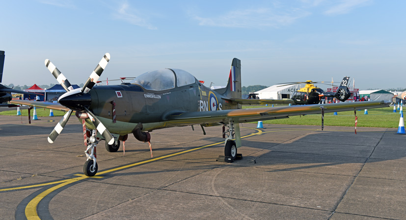 RAF No.72 Squadron Centenary Tucano ZF378 Enniskillen camouflage on the Airfix and Corgi Aerodrome blog