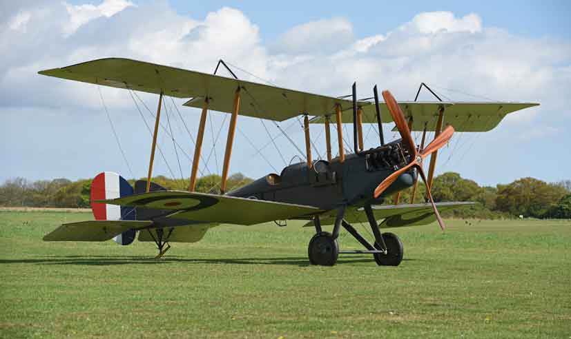 This beautifully produced BE2e replica is similar to aircraft that would have been based at Stow Maries