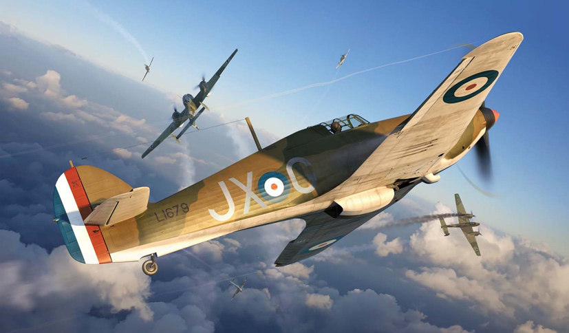 Airfix Hawker Hurricane Mk.1 kit A01010A Battle of France Paul Richey 80th Anniversary on the Airfix Workbench blog