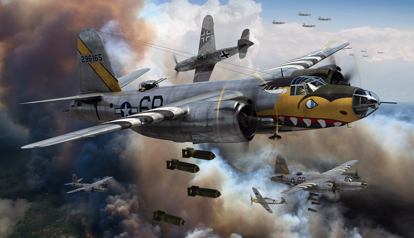 Martin B26 Marauder The Big Hairy Bird D-Day A04015A on the Airfix Workbench blog