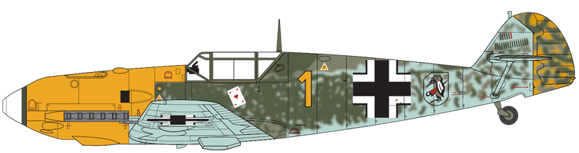 New Airfix Messerschmitt Bf109E A05120B Josef Pips Priller on the Airfix Workbench blog