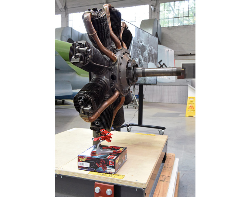 Manfred von Richthofen's original Fokker Triplane engine the Red Baron on Corgi die-cast diaries blog