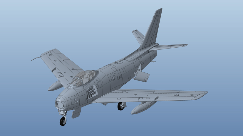 Development of the new Airfix Canadair Sabre Mk4 model kit A08109 on the Airfix Workbench blog