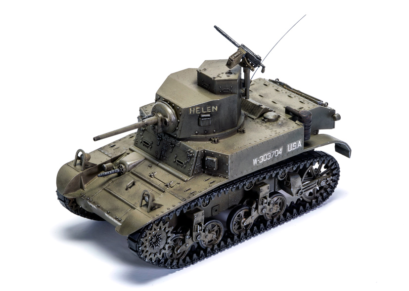 US Army M3 Stuart Light Tank Helen on the Airfix Workbench blog