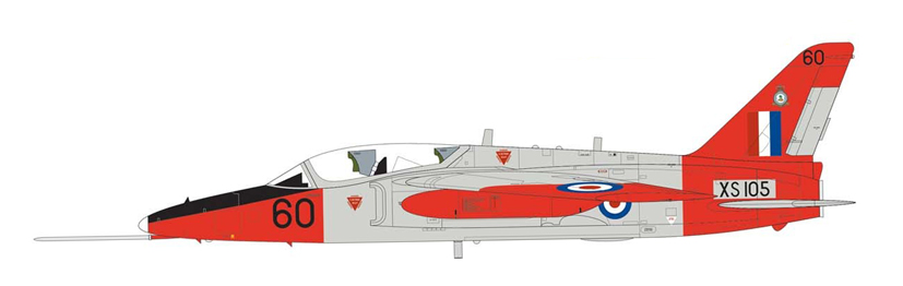 Airfix model kit 1/48th scale Folland Gnat T.1 trainer RAF and Yellowjacks display on the Airfix Workbench blog