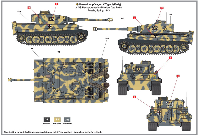 Airfix Tiger I tank Early Version Das Reich 1943 on the Airfix Workbench blog