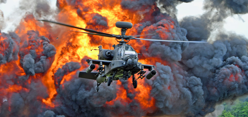 British Army Apache Attack Helicopter Display on the Airfix and Corgi Aerodrome blog
