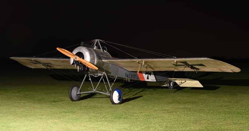 Fokker Eindecker in the dark