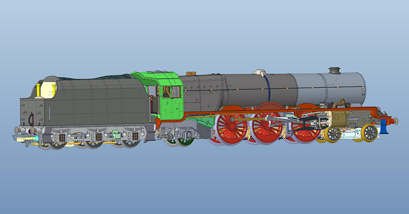 Hornby Engine Shed Princess Royal CAD