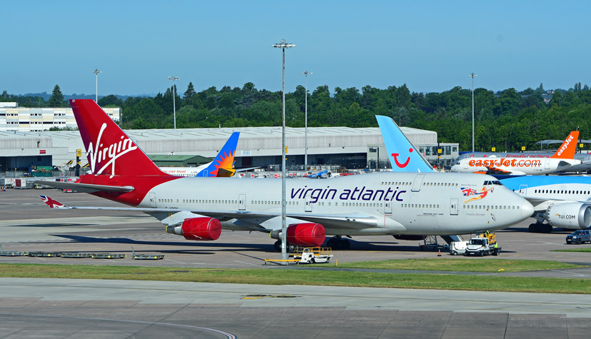 Manchester Airport marks the retirement of Virgin Atlantic's Boeing 747-400 fleet on the Airfix and Corgi Aerodrome blog
