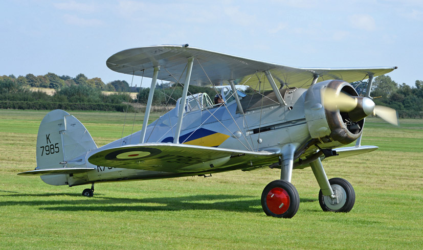 Shuttleworth Collection Gloster Gladiator fighter on the Airfix Workbench blog