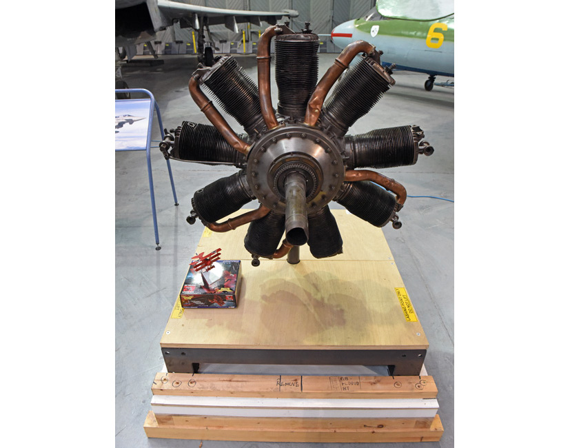 Manfred von Richthofen's original Fokker Triplane engine the Red Baron on Corgi die-cast diaries blog