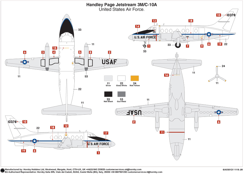 Airfix Vintage Classics de Handley Page Jetstream A03012V on the Airfix Workbench blog