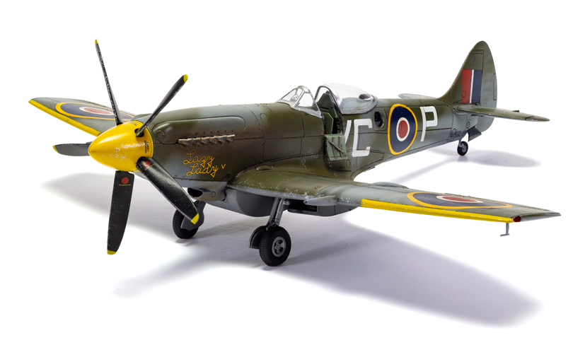 Rolls Royce Griffon powered Airfix Supermarine Spitfire FR Mk.XIV A05135 on the Airfix Workbench blog